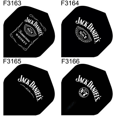 Mission Dart JACK DANIELS Flights Nr.2 Std. JD Old Nr.7 Logo Dartflights 3 Sets F3166