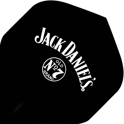 Mission Dart JACK DANIELS Flights Nr.2 Std. JD Old Nr.7 Logo Dartflights 5 Sets F3166