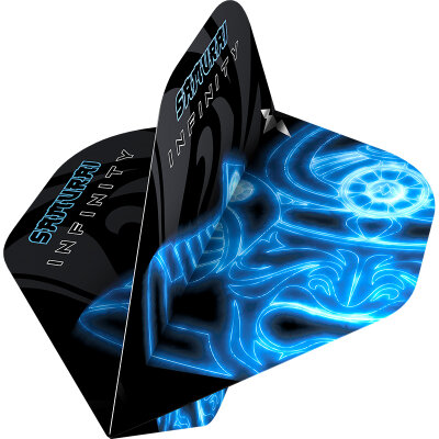 Mission Darts Solo Dartflights Samurai Infinity Std. Nr.2 Dart Flights Sets 5 Sets Blau