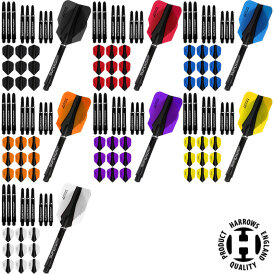 Harrows Dart Supergrip Shaft / Retina X Flight Combo Blau