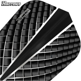 Harrows Dart Quantum Dart Flight speziell laminiert F6806 Schwarz 3 Sets
