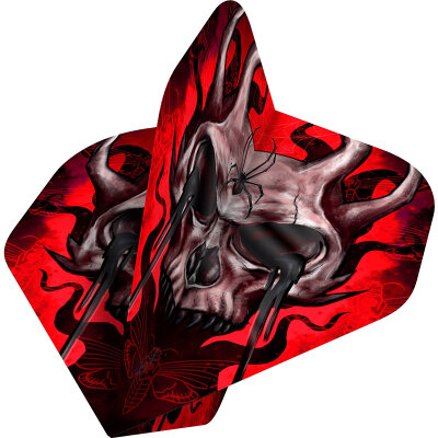 Designa Dart Flight Horror Show Std. Nr. 2 Dartflight Horned Skull F3409