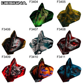 Designa Dart Flight Horror Show Std. Nr. 2 Dartflight Horned Skull F3409