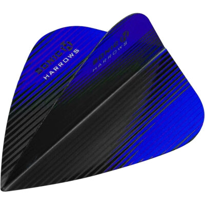 Harrows Dart Sonic X Dart Flight Dartflights Kite speziell laminiert F2570 Blau 1 Set