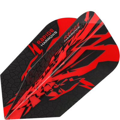 Harrows Dart Rapide X Dart Flight Dartflights Slim speziell laminiert F2618 Rot 1 Set