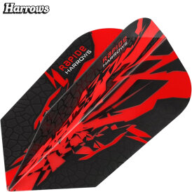 Harrows Dart Rapide X Dart Flight Dartflights Slim speziell laminiert F2618 Rot 1 Set