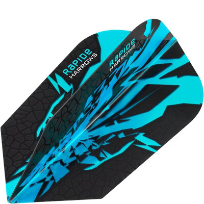 Harrows Dart Rapide X Dart Flight Dartflights Slim speziell laminiert F2619 Aqua 3 Sets