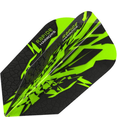 Harrows Dart Rapide X Dart Flight Dartflights Slim speziell laminiert F2620 Grün 10 Sets