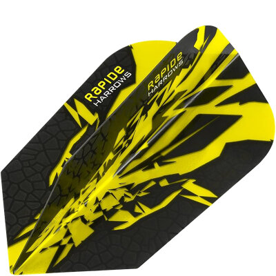 Harrows Dart Rapide X Dart Flight Dartflights Slim speziell laminiert F2621 Gelb 3 Sets
