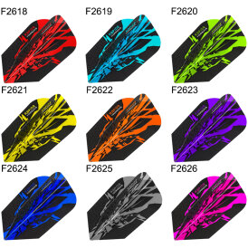Harrows Dart Rapide X Dart Flight Dartflights Slim speziell laminiert F2625 Smokey 1 Set