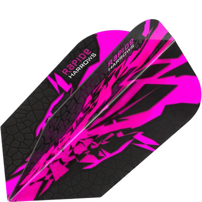 Harrows Dart Rapide X Dart Flight Dartflights Slim speziell laminiert F2626 Pink 3 Sets