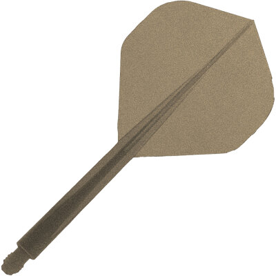 Condor Dart Flights Shafts AXE Metallic 2 in1 Schaft-Flights-System Champagne Gold Standard Nr.2 L Lang