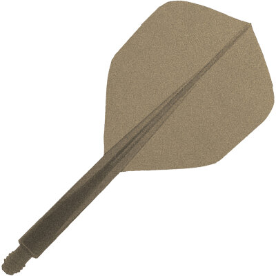 Condor Dart Flights Shafts AXE Metallic 2 in1 Schaft-Flights-System Champagne Gold Small Nr.6 S Kurz