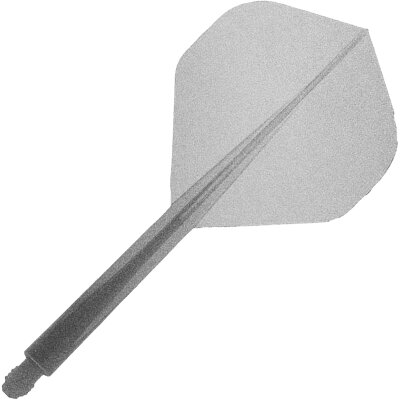 Condor Dart Flights Shafts AXE Metallic 2 in1 Schaft-Flights-System Pearl Silver Standard Nr.2 L Lang