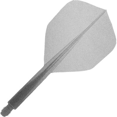 Condor Dart Flights Shafts AXE Metallic 2 in1 Schaft-Flights-System Pearl Silver Small Nr.6 S Kurz