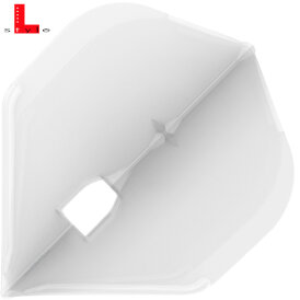L-Style Champagne Dart Flights PRO L1 Standard Klar Weiß