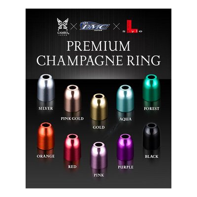 L-Style Premium Champagne Rings Shell Lock Caps Shell Lock System Schwarz