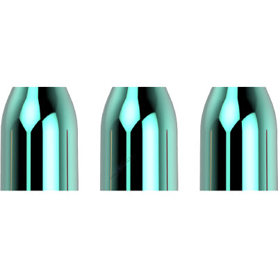 L-Style Premium Champagne Rings Lock Caps Lock System Aqua