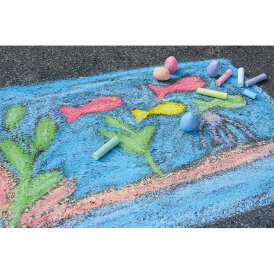 Eberhard Faber Straßenmalkreiden in Eierform Kartonetui mit 6 Kreiden