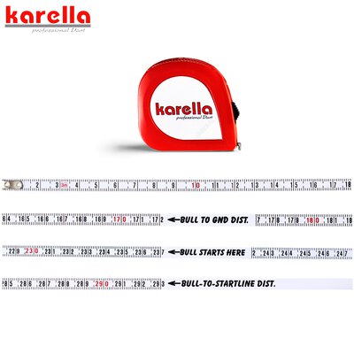 Karella Dart Maßband Karella rot Oche Guide Strip Maßband Abstandsmesser