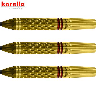 Karella Steel Darts Commander Gold 90% Tungsten Steeltip Darts Steeldart