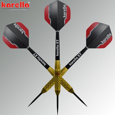 Karella Steel Darts Commander Gold 90% Tungsten Steeltip Darts Steeldart 24 g