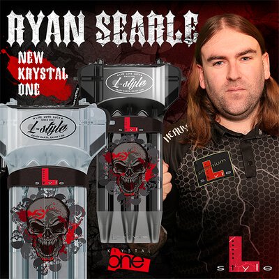 L-Style Krystal One Dart Case Ryan Searle V2 Darttasche Wallet Weiß-Klar