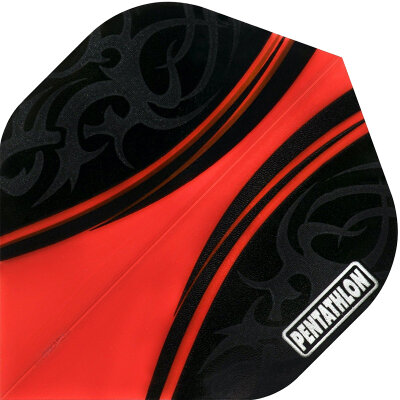 Pentathlon Dart Flight Colour Plus Standard Transparent F1656 Rot 10 Sets