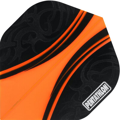 Pentathlon Dart Flight Colour Plus Standard Transparent F1659 Orange 1 Set