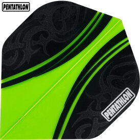 Pentathlon Dart Flight Colour Plus Standard Transparent F1660 Grün 5 Sets
