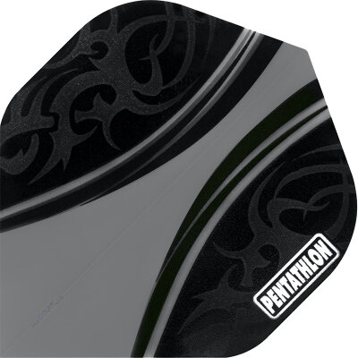 Pentathlon Dart Flight Colour Plus Standard Transparent F1661 Grau 1 Set