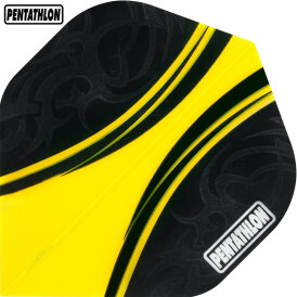 Pentathlon Dart Flight Colour Plus Standard Transparent F1662 Gelb 1 Set