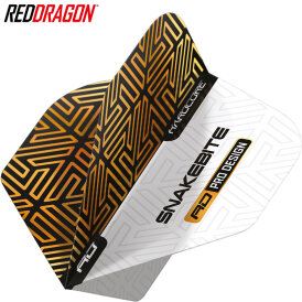 Red Dragon Peter Wright Snakebite White & Bronze Hardcore Flights Standard Dart Flight Neuheit 2023 TF6873