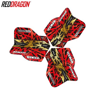Red Dragon Gerwyn Price The Iceman Hardcore Standard Dart Flight Neuheit 2023 verschiedene Designs