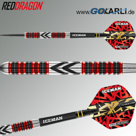 Red Dragon Steel Darts Gerwyn Price Iceman Firebird 90% Tungsten Steeltip Dart Steeldart 23 g
