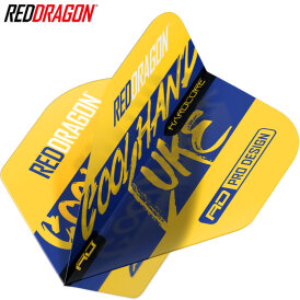 Red Dragon Luke Humphries Cool Hand Yellow Hardcore Standard Dart Flight Neuheit 2023 TF6865