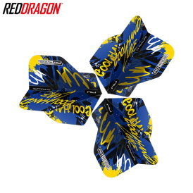 Red Dragon Luke Humphries Cool Hand Graffiti Blue Hardcore Standard Dart Flight Neuheit 2023 TF6866