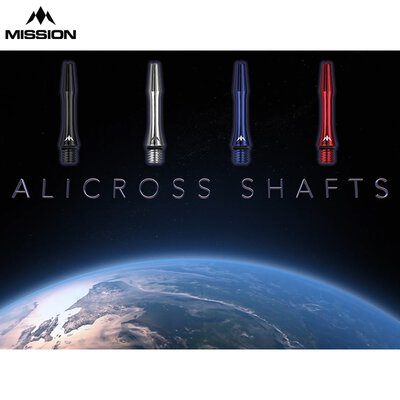Mission Dart Alicross Shafts Aluminium verschiedene Farben und Längen