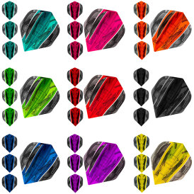 Pentathlon Dart Flight Silver Edge Transparent Dartflights F1360 Grün 10 Sets