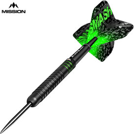 Mission Darts Steel Darts Martin Lukeman Smash Black 90% Tungsten Steeltip Darts Steeldart 25 g