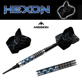 Mission Darts Soft Darts Hexon 90% Tungsten Softtip Darts Softdart 18 g