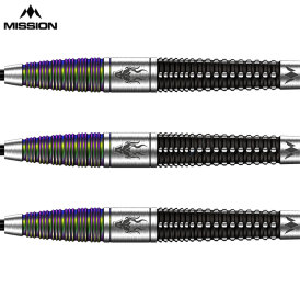 Mission Darts Steel Darts Occult 90% Tungsten Black & Coral Steeltip Darts Steeldart 23 g