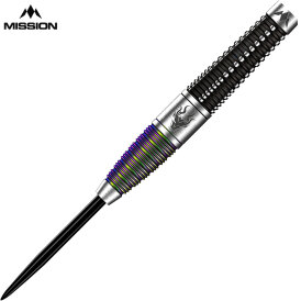 Mission Darts Steel Darts Occult 90% Tungsten Black & Coral Steeltip Darts Steeldart 25 g