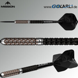 Mission Darts Steel Darts Archon 97,5% Tungsten Black & Bronze Steeltip Darts Steeldart 24 g