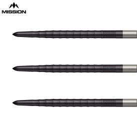Mission Dart Steel Tip Ripple Dart Points Dart Wechsel- Spitzen Schwarz 36 mm