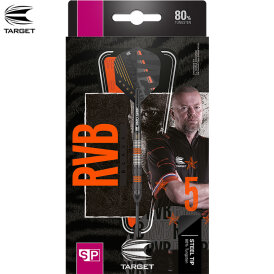 Target Steel Darts SWISS Point Raymond van Barneveld RVB Black 80% Tungsten Steeltip Dart Steeldart 21 g
