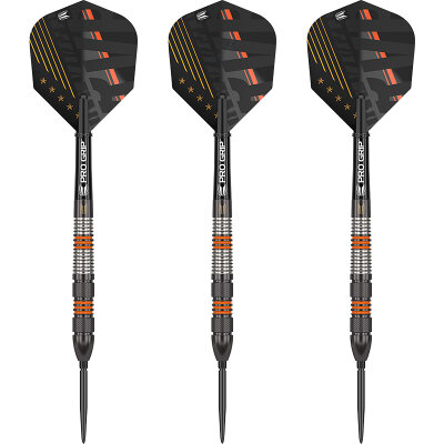 Target Steel Darts SWISS Point Raymond van Barneveld RVB Black 80% Tungsten Steeltip Dart Steeldart 23 g
