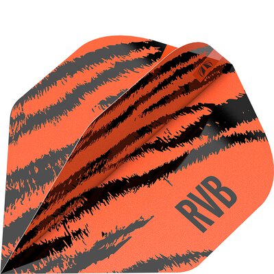 Target Dart Pro Ultra RVB Brass Nr.2 Dart Flight Raymond van Barneveld Dartflights Design 2023 Orange