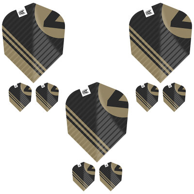 Target Chicane Pro Ultra Dart Flight - Dartflights Design 2023 Nr. 6 Schwarz 3 Sets