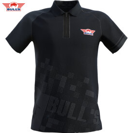 BULL´S NL Darts Plain Black - Schwarz Dart Polo Dart Shirt Trikot Design 2023 Größe L